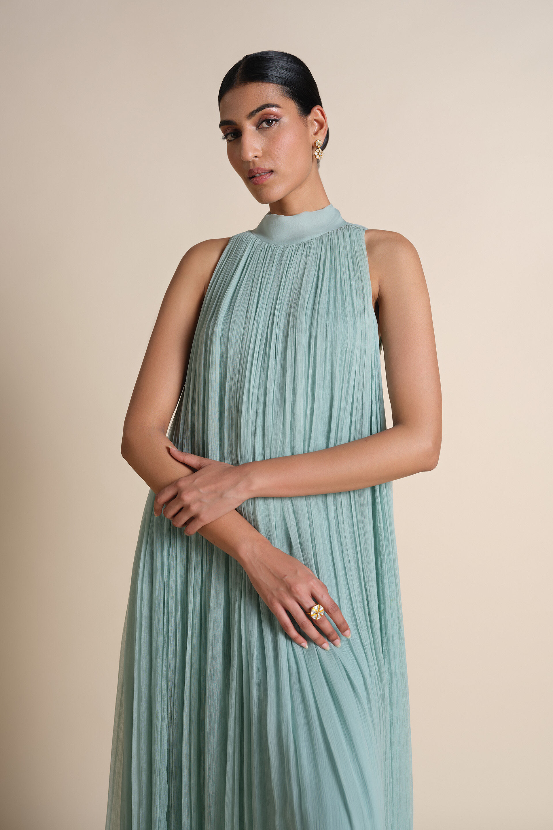 Mountain Mist Embroidered Jacket Set - Powder Blue, Powder Blue, image 9